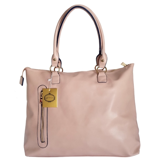 d'Orcia Handbags - 🆕d'Orcia Faux Leather Pink Large Tote Handbag d'Orcia Handbags - 🆕d'Orcia Faux Leather Pink Large Tote Handbag